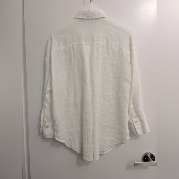 ZARA Linen shirt with Pockets XS - Picture 7 of 13